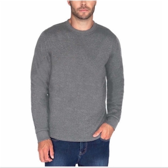 B.C. Clothing Other - BC Clothing Men Fleece Lined Crew Sweatshirt GRAY XXL